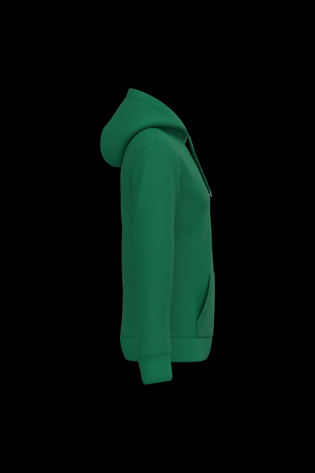 K476 - Sudadera con capucha hombre - Kelly Green - lateral