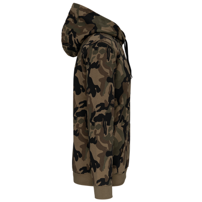 K476 - Sudadera con capucha hombre - Olive Camouflage - lateral