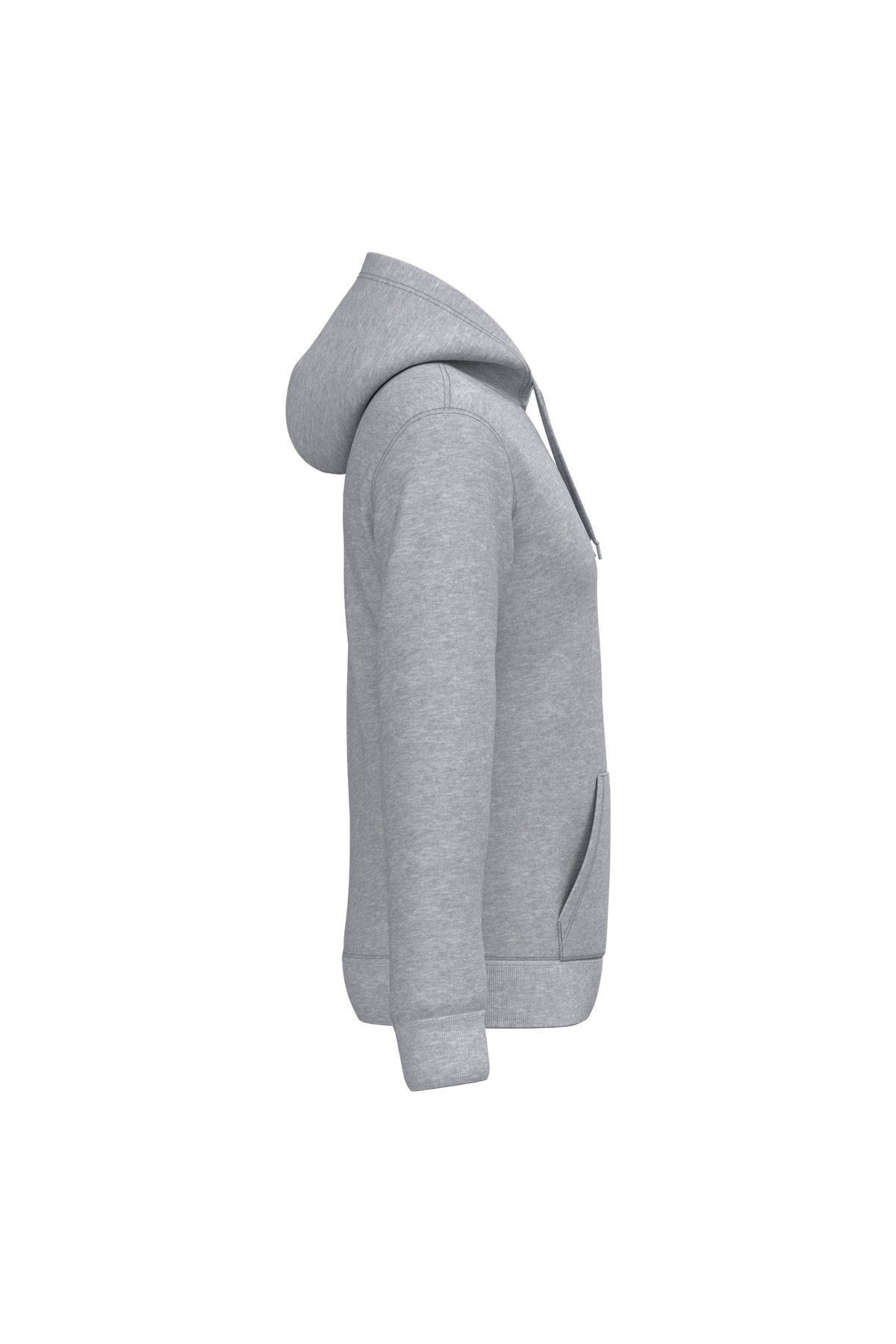 K476 - Sudadera con capucha hombre - Oxford Grey - lateral