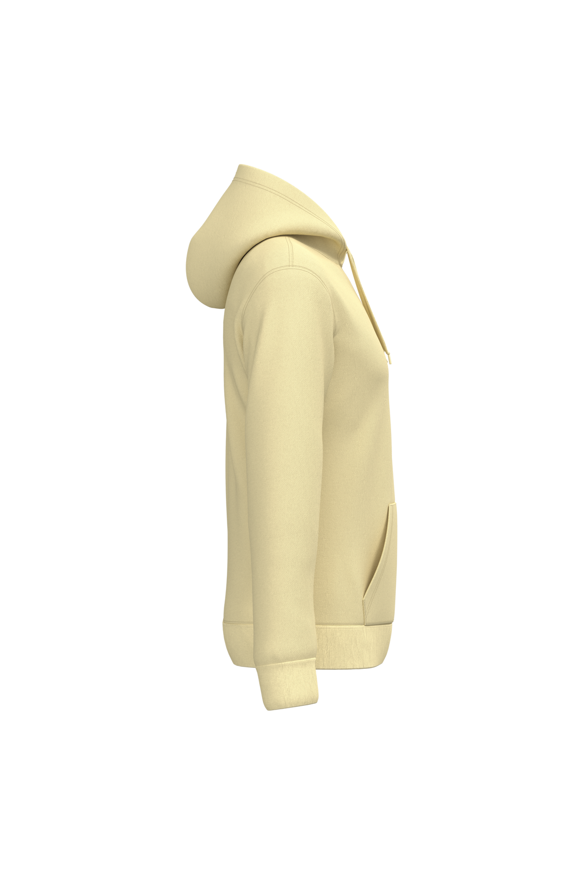 K476 - Sudadera con capucha hombre - Straw Yellow - lateral
