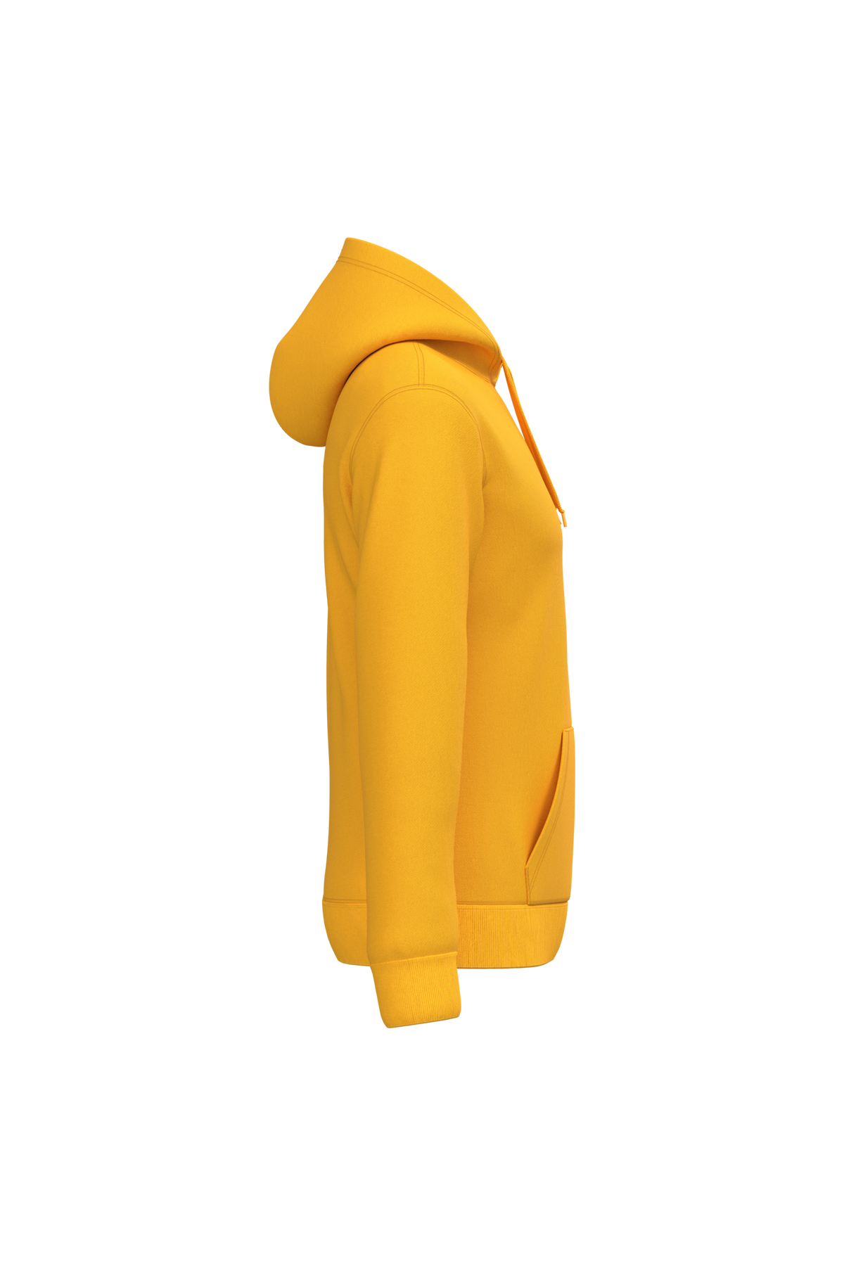 K476 - Sudadera con capucha hombre - Yellow - lateral