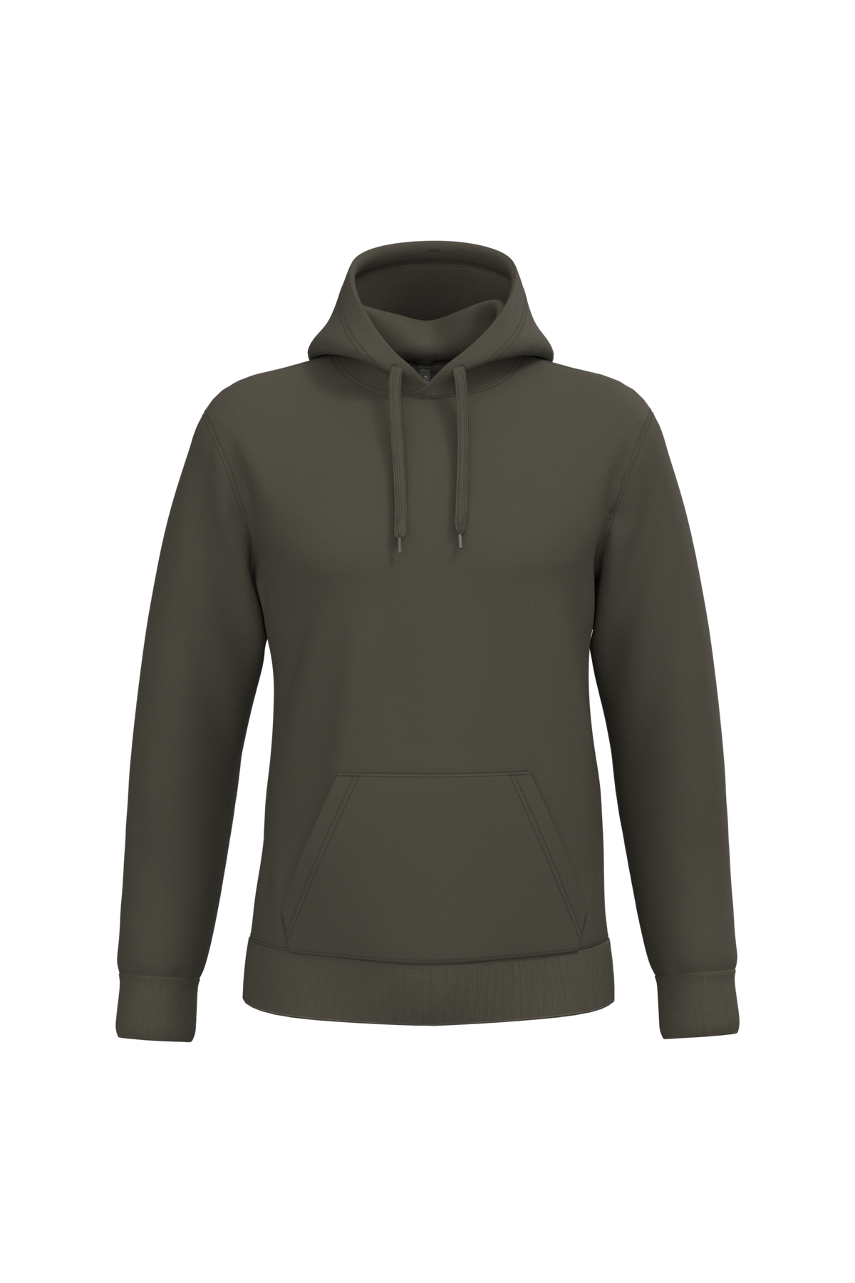 K476 - Sudadera con capucha hombre - Dark Khaki - frontal