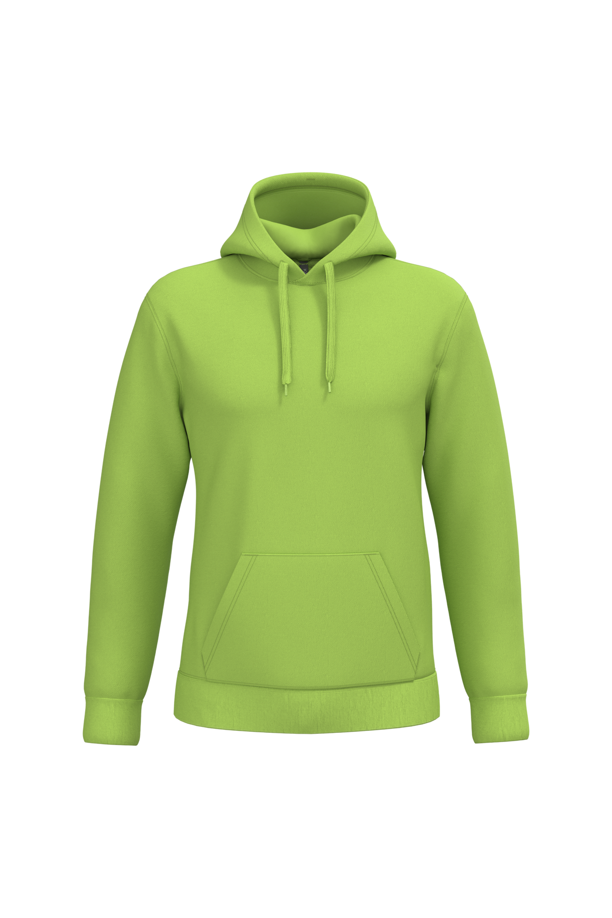 K476 - Sudadera con capucha hombre - Lime - frontal