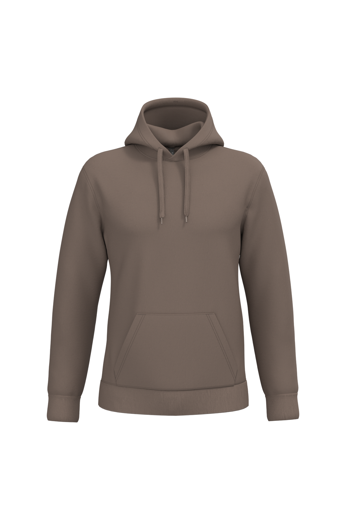 K476 - Sudadera con capucha hombre - Moka Brown - frontal