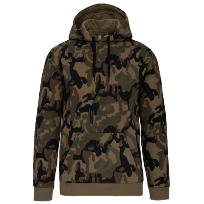 K476 - Sudadera con capucha hombre - Olive Camouflage - frontal