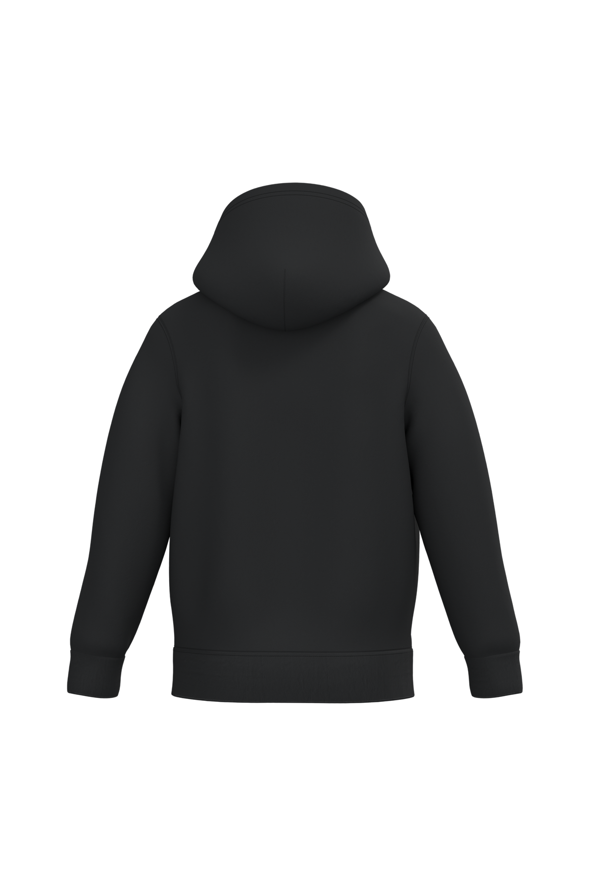 K477 - Sudadera capucha infantil - Black - trasera