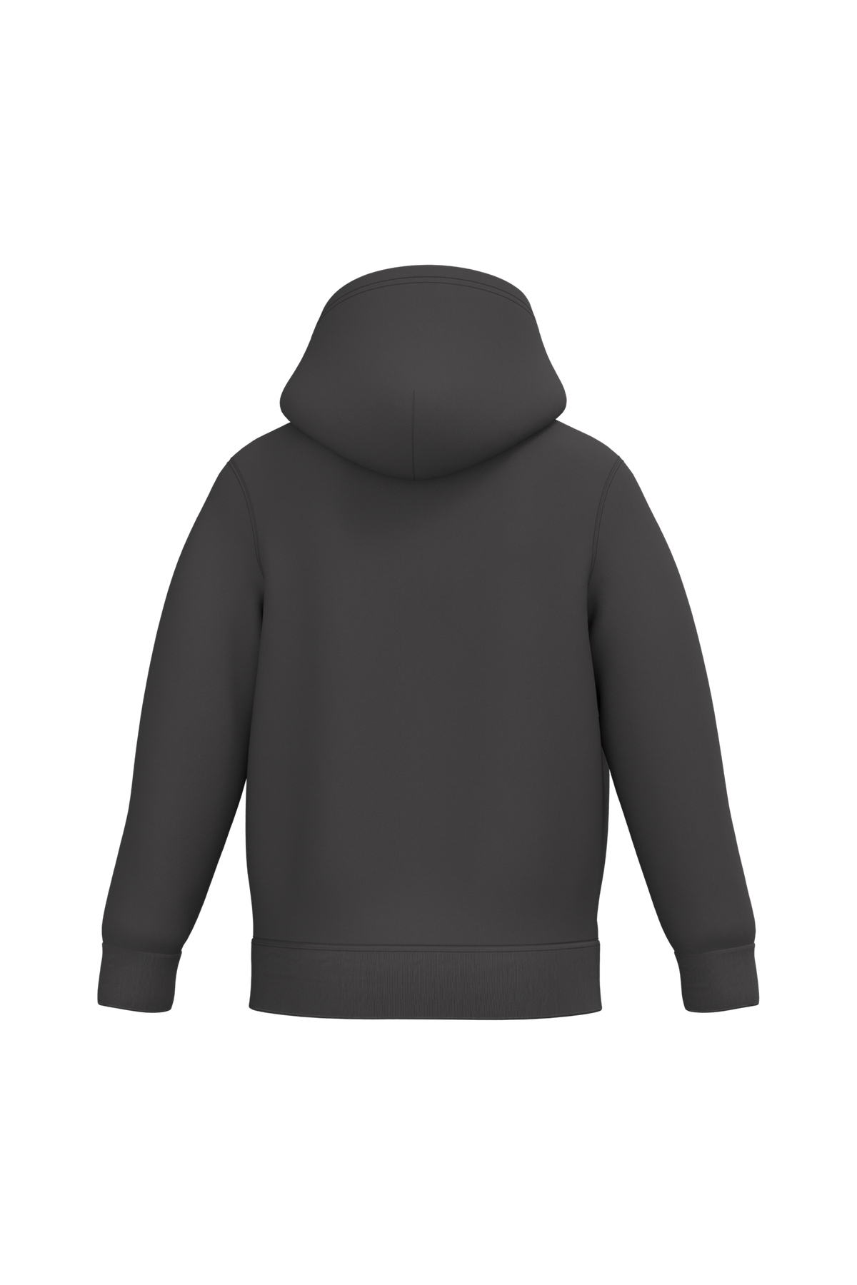 K477 - Sudadera capucha infantil - Dark Grey - trasera