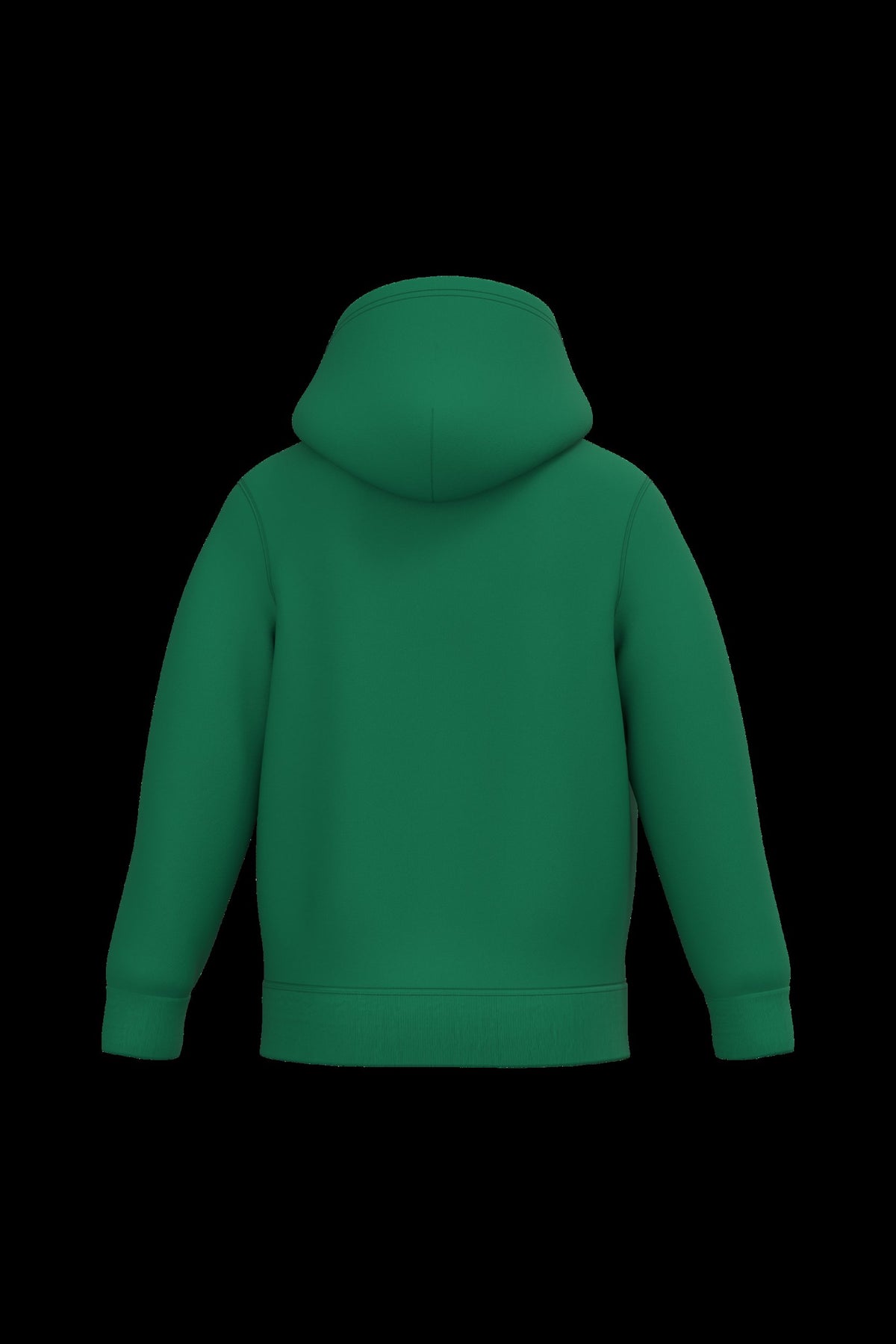 K477 - Sudadera capucha infantil - Kelly Green - trasera