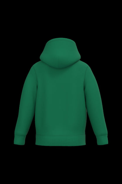 K477 - Sudadera capucha infantil - Kelly Green - trasera
