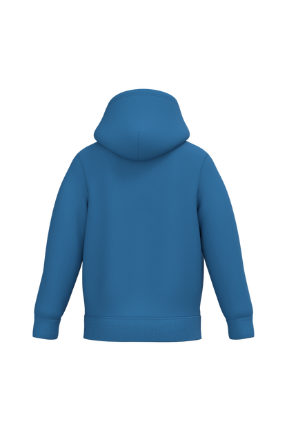 K477 - Sudadera capucha infantil - Light Royal Blue - trasera