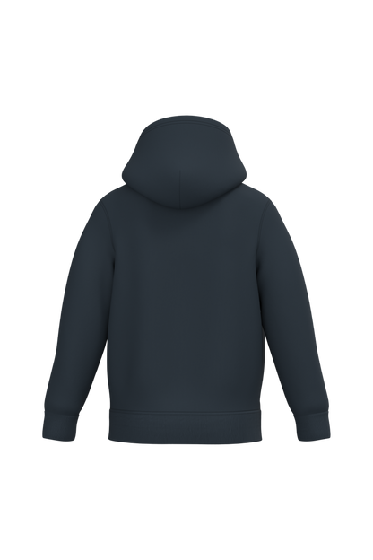 K477 - Sudadera capucha infantil - Navy - trasera