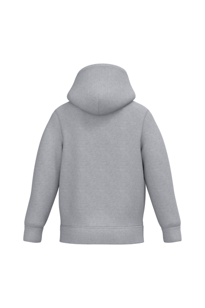 K477 - Sudadera capucha infantil - Oxford Grey - trasera