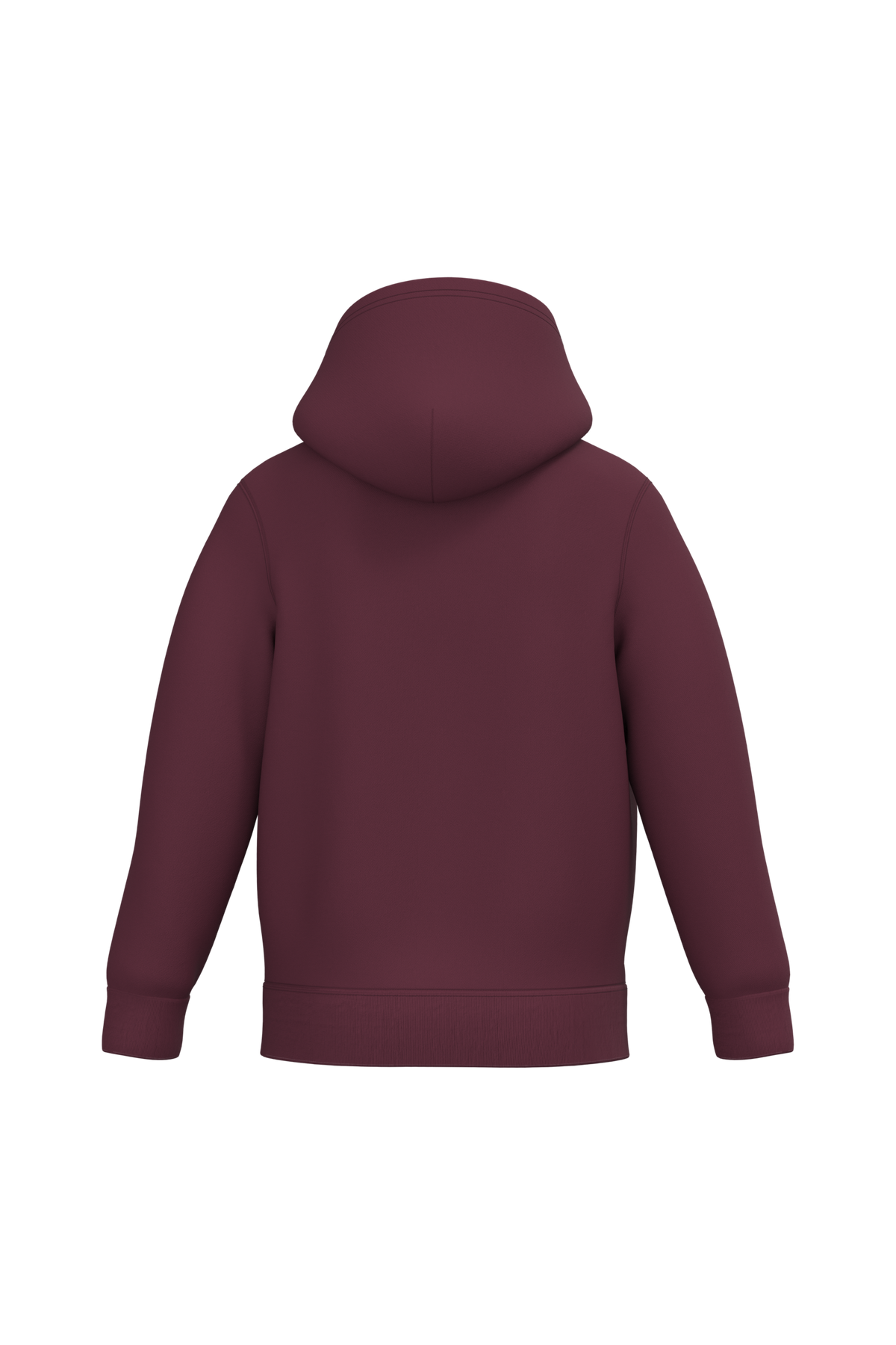 K477 - Sudadera capucha infantil - Wine - trasera