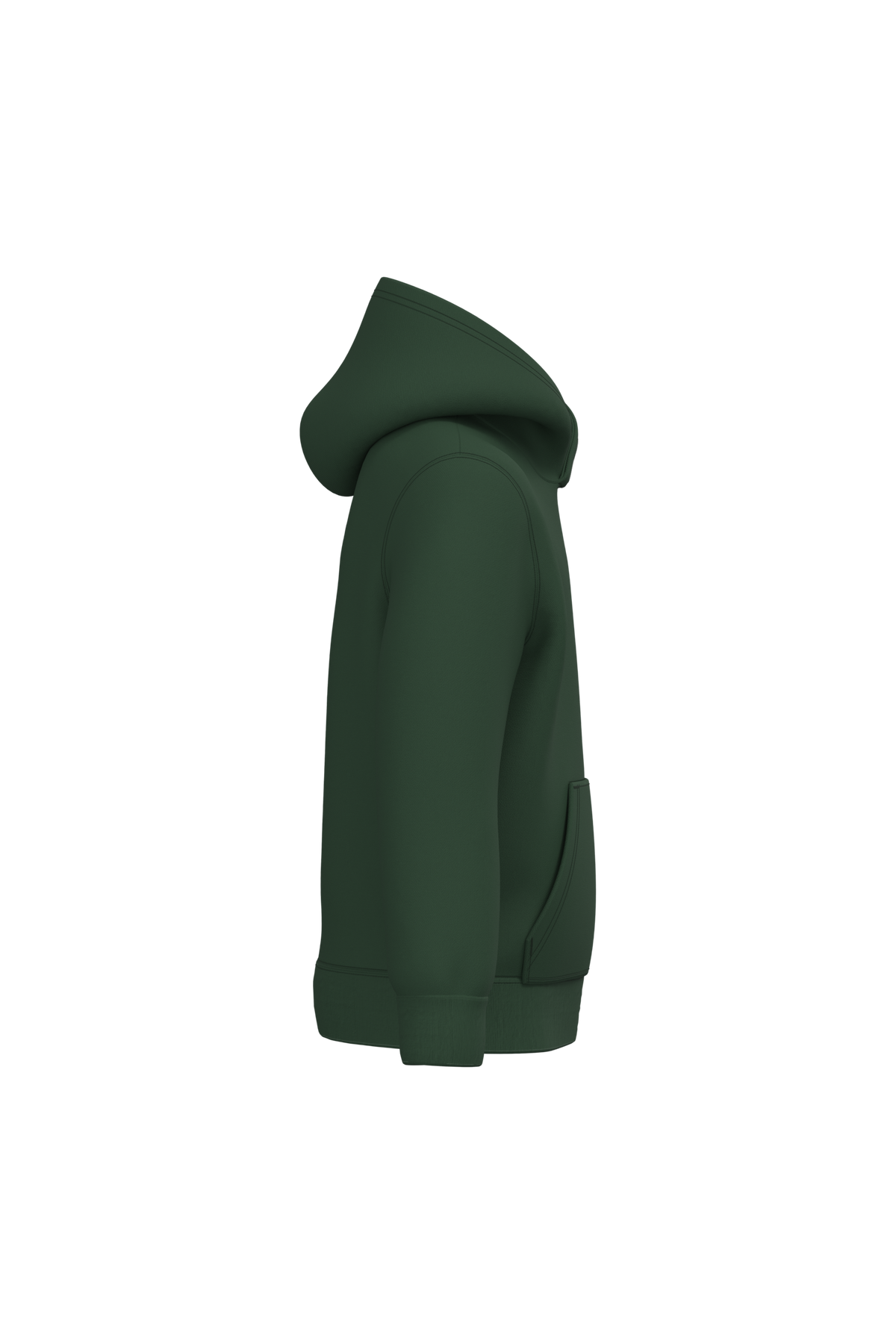 K477 - Sudadera capucha infantil - Forest Green - lateral