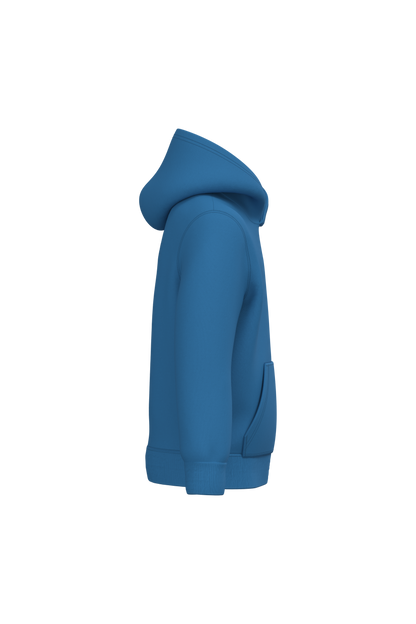 K477 - Sudadera capucha infantil - Light Royal Blue - lateral
