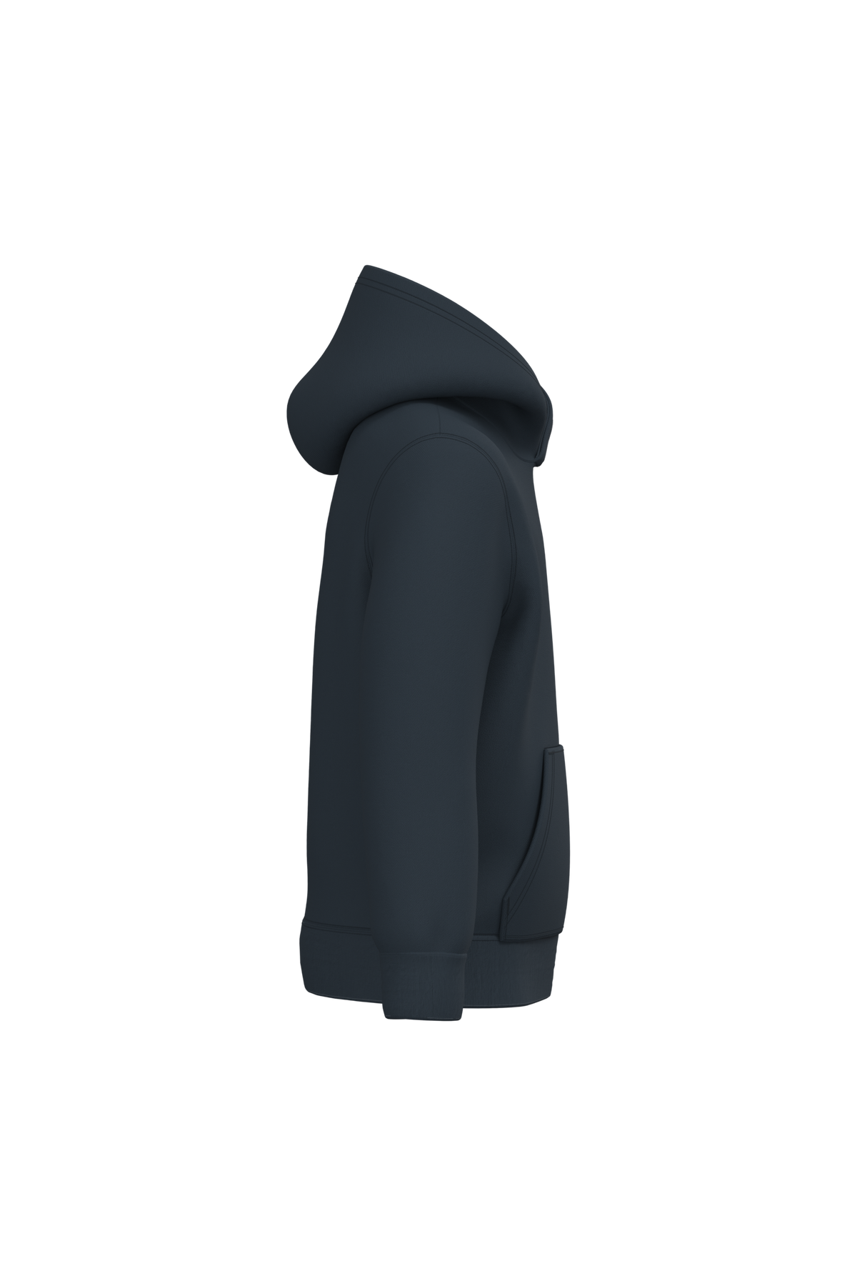 K477 - Sudadera capucha infantil - Navy - lateral
