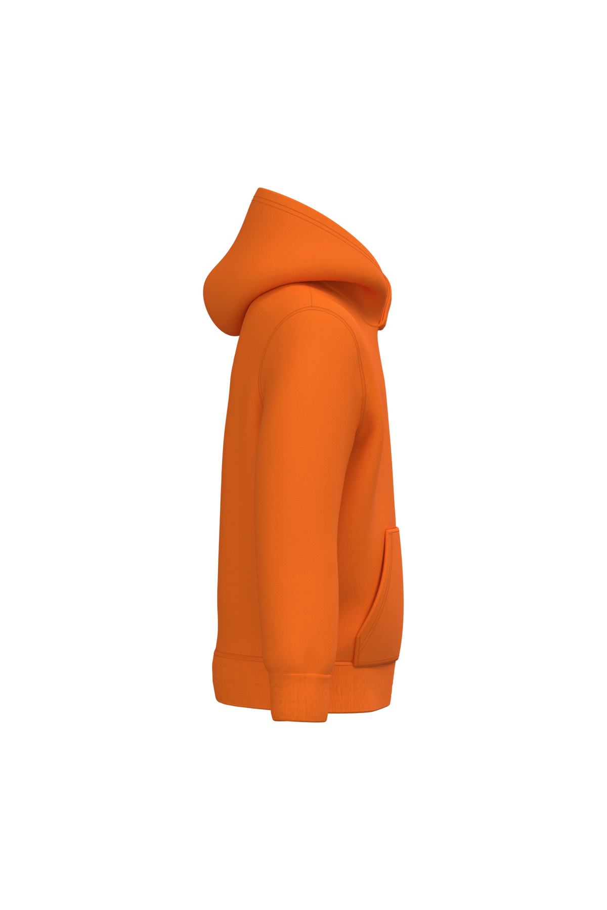 K477 - Sudadera capucha infantil - Orange - lateral
