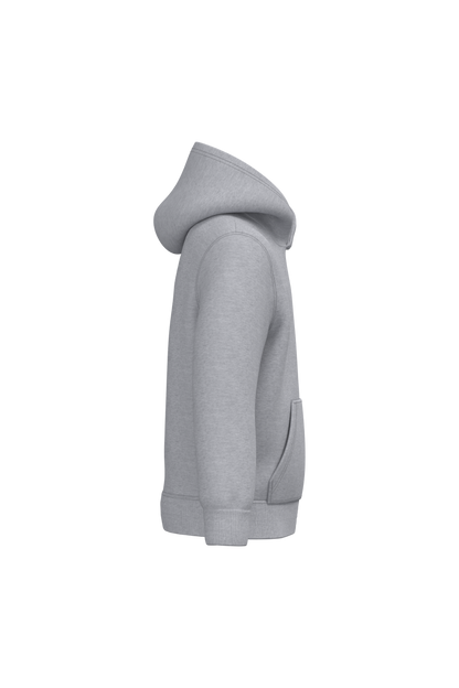 K477 - Sudadera capucha infantil - Oxford Grey - lateral