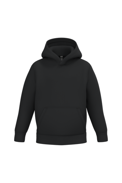 K477 - Sudadera capucha infantil - Black - frontal