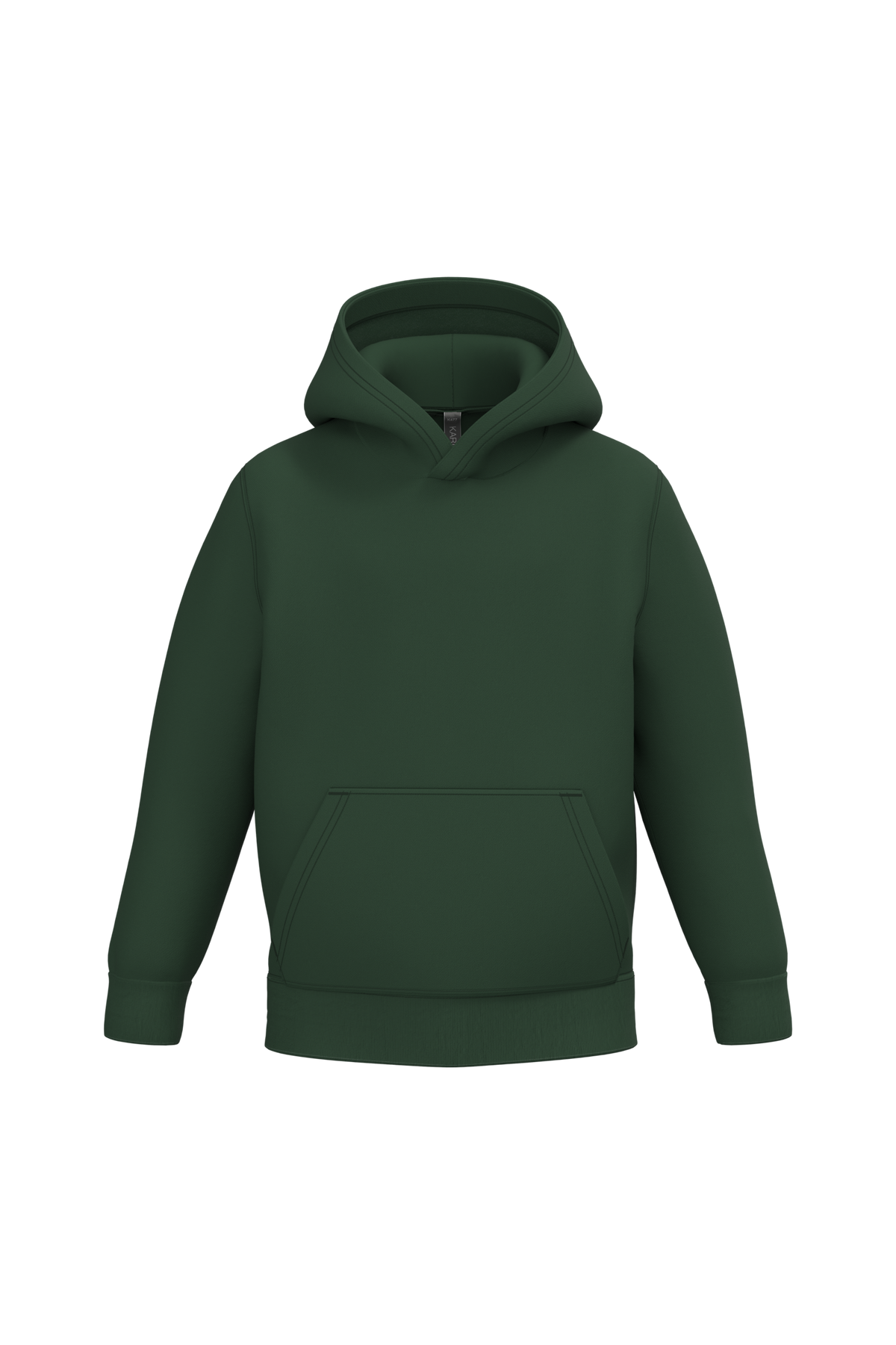 K477 - Sudadera capucha infantil - Forest Green - frontal