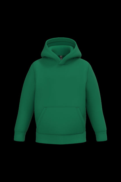 K477 - Sudadera capucha infantil - Kelly Green - frontal
