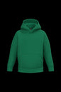 K477 - Sudadera capucha infantil - Kelly Green - frontal