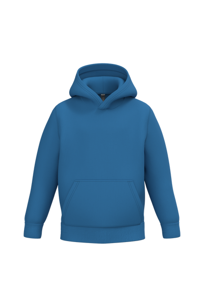 K477 - Sudadera capucha infantil - Light Royal Blue - frontal