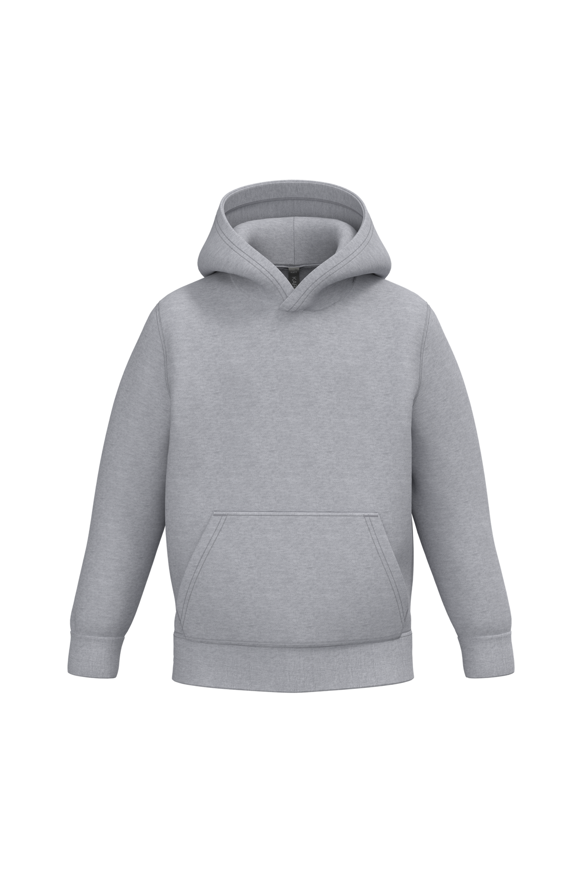 K477 - Sudadera capucha infantil - Oxford Grey - frontal