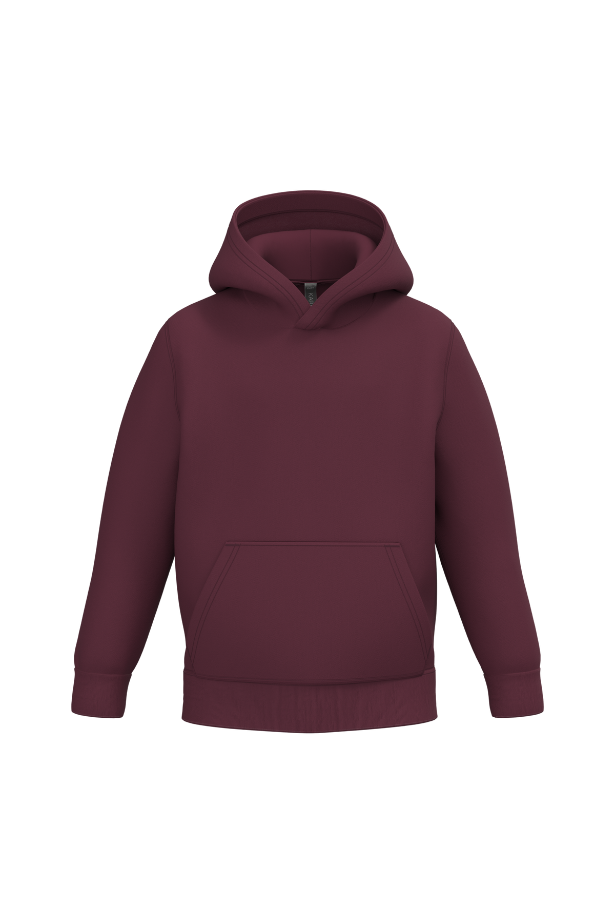 K477 - Sudadera capucha infantil - Wine - frontal