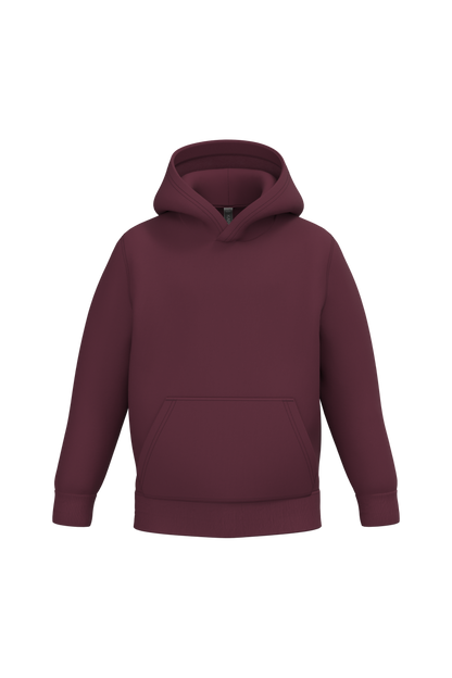 K477 - Sudadera capucha infantil - Wine - frontal