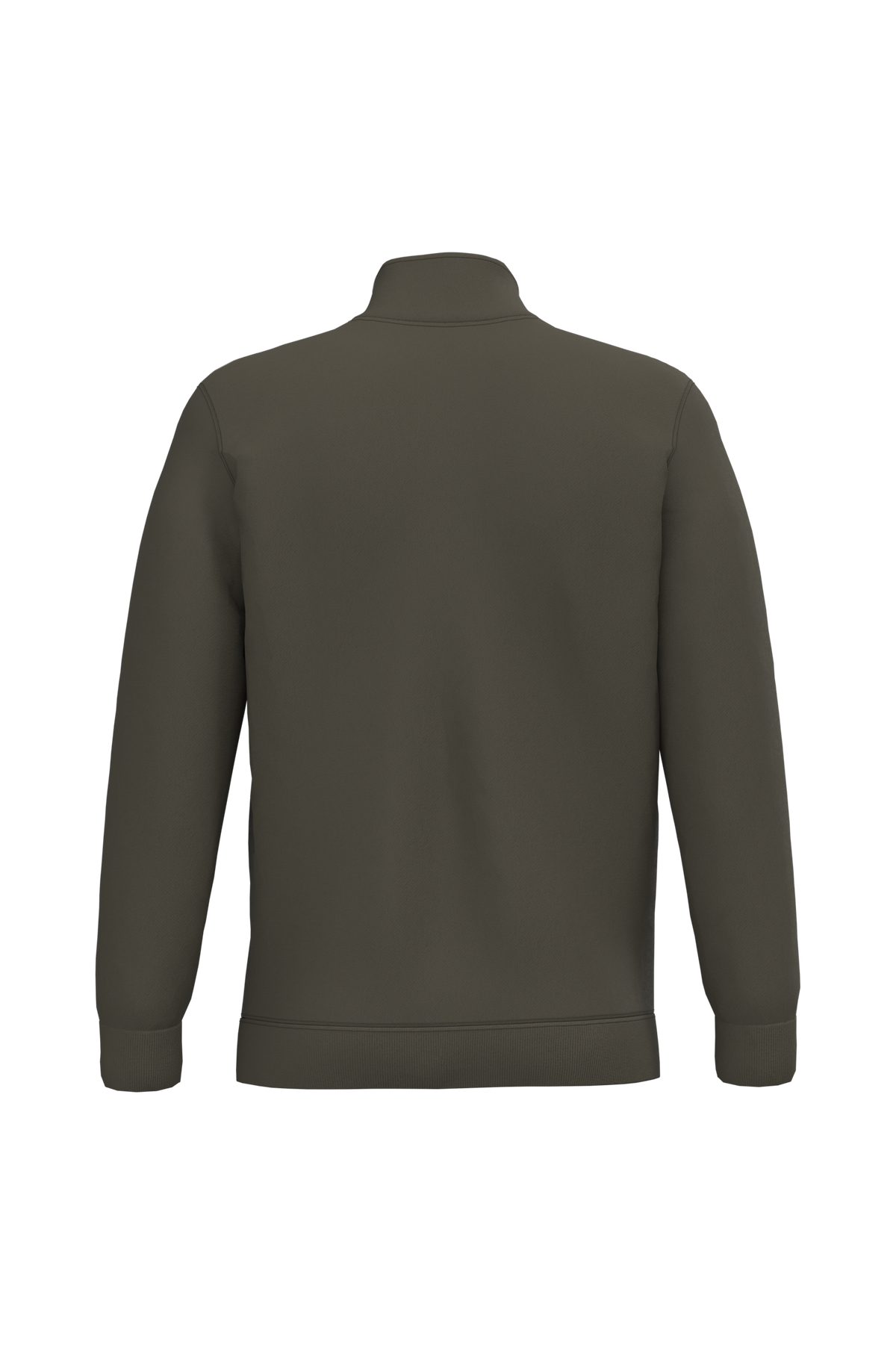 K478 - Sudadera 1/4 cremallera - Dark Khaki - trasera