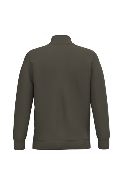 K478 - Sudadera 1/4 cremallera - Dark Khaki - trasera