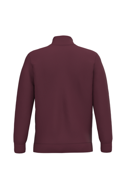 K478 - Sudadera 1/4 cremallera - Wine - trasera
