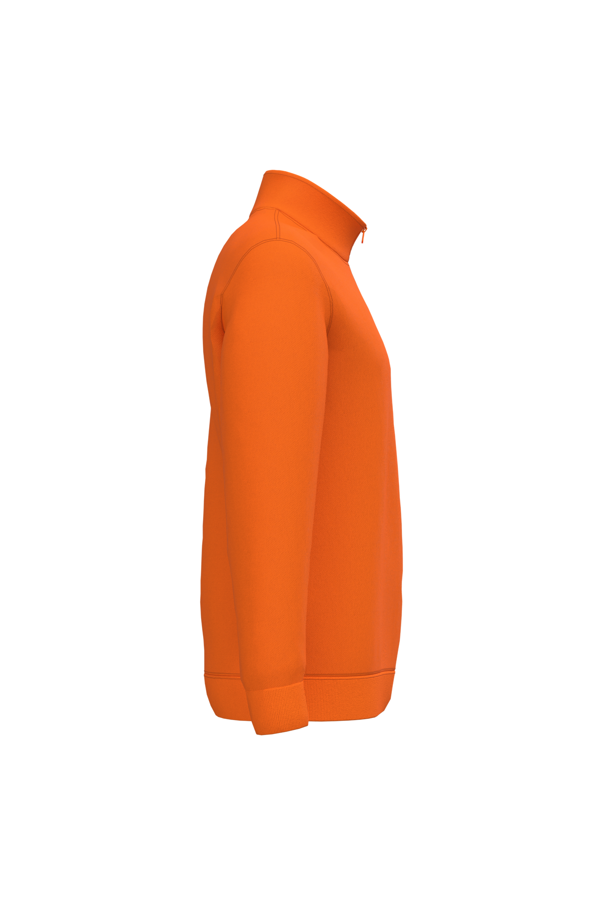 K478 - Sudadera 1/4 cremallera - Orange - lateral