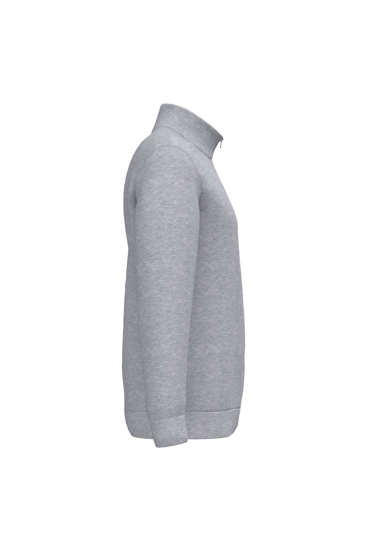K478 - Sudadera 1/4 cremallera - Oxford Grey - lateral