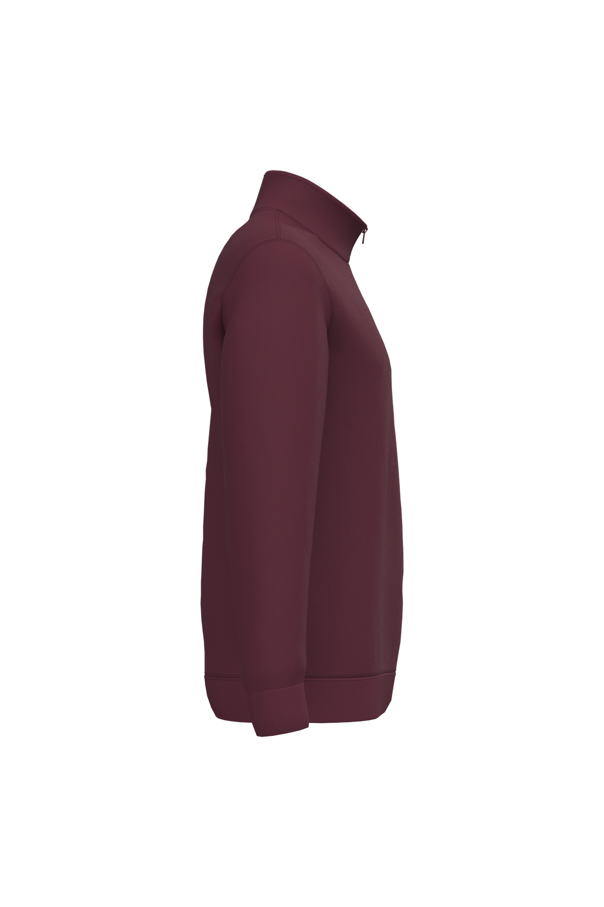 K478 - Sudadera 1/4 cremallera - Wine - lateral