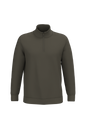 K478 - Sudadera 1/4 cremallera - Dark Khaki - frontal