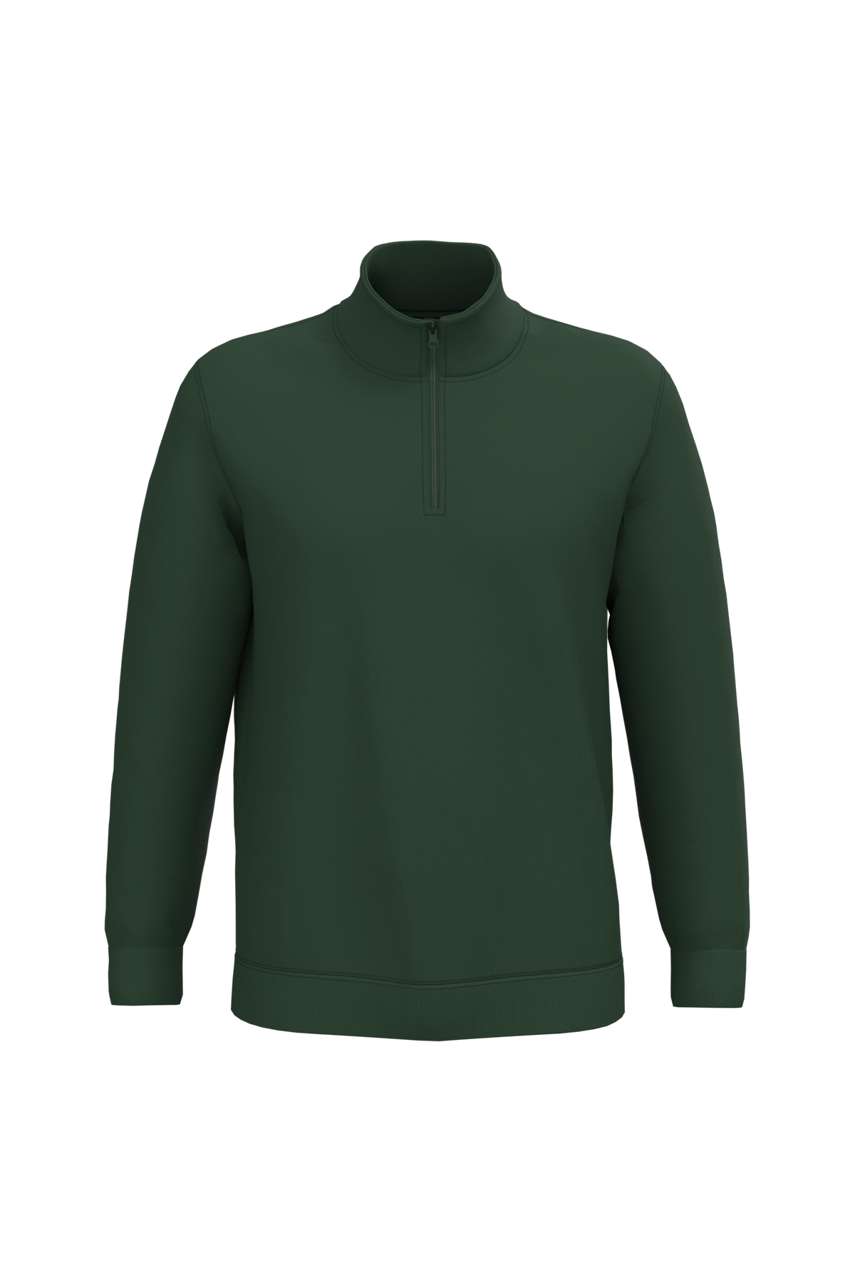 K478 - Sudadera 1/4 cremallera - Forest Green - frontal