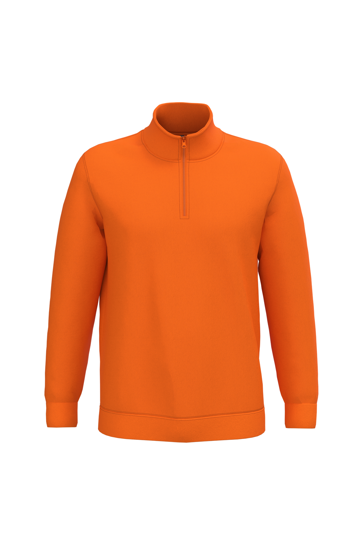 K478 - Sudadera 1/4 cremallera - Orange - frontal