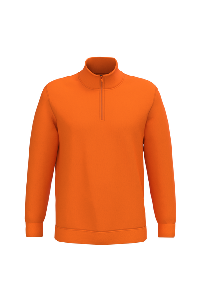 K478 - Sudadera 1/4 cremallera - Orange - frontal