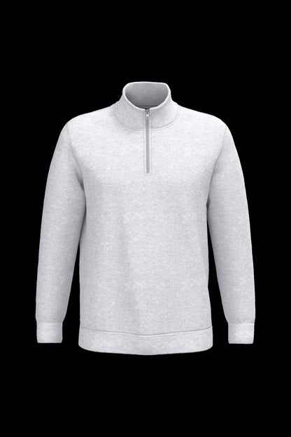 K478 - Sudadera 1/4 cremallera - Ash Heather - frontal