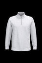 K478 - Sudadera 1/4 cremallera - Ash Heather - frontal