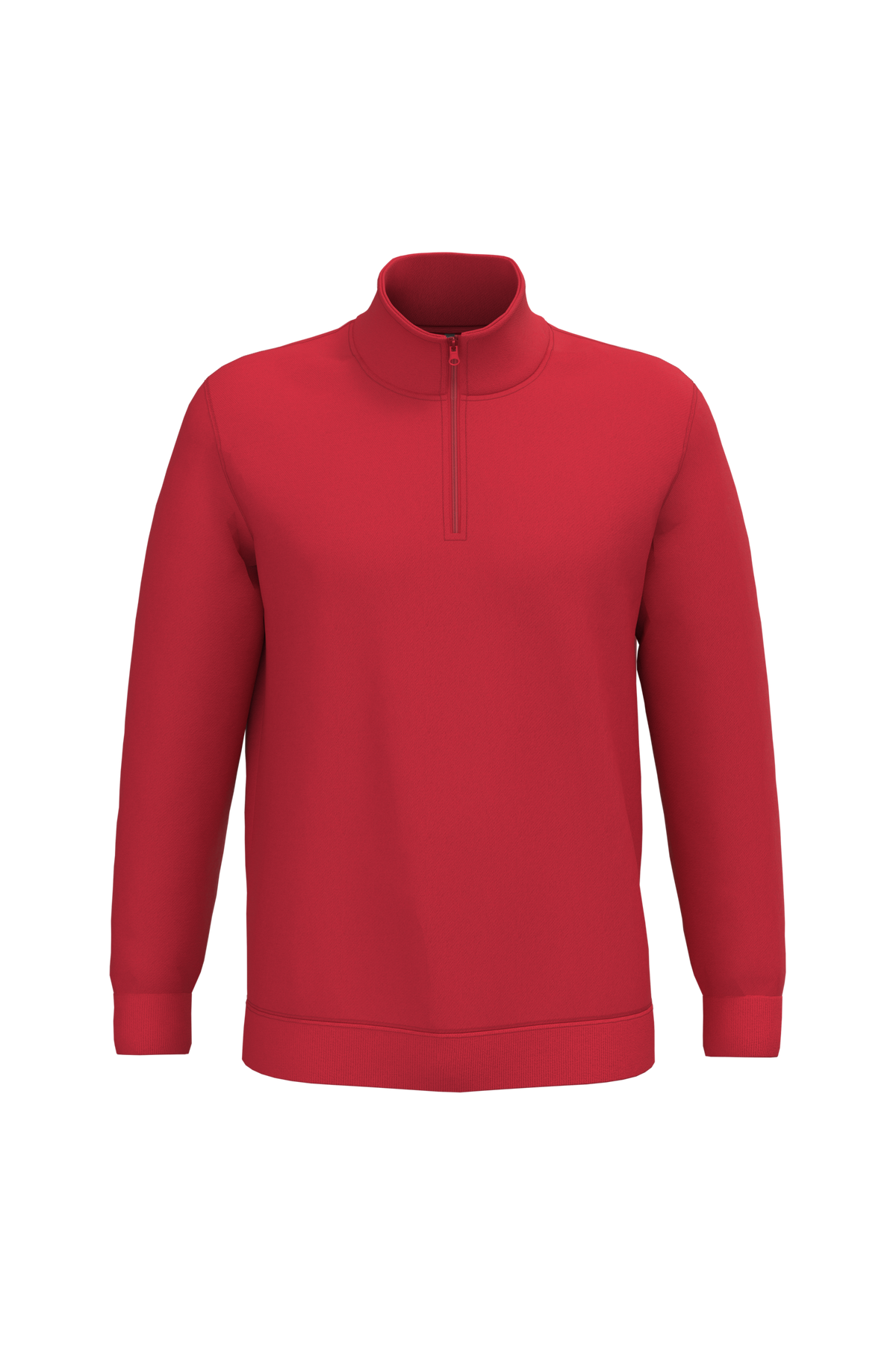 K478 - Sudadera 1/4 cremallera - Red - frontal