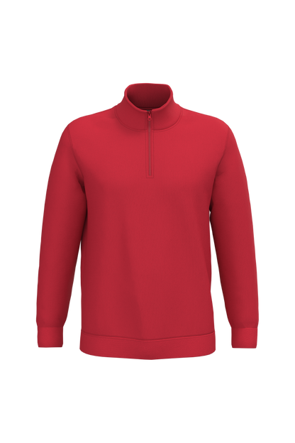 K478 - Sudadera 1/4 cremallera - Red - frontal