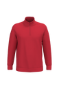 K478 - Sudadera 1/4 cremallera - Red - frontal