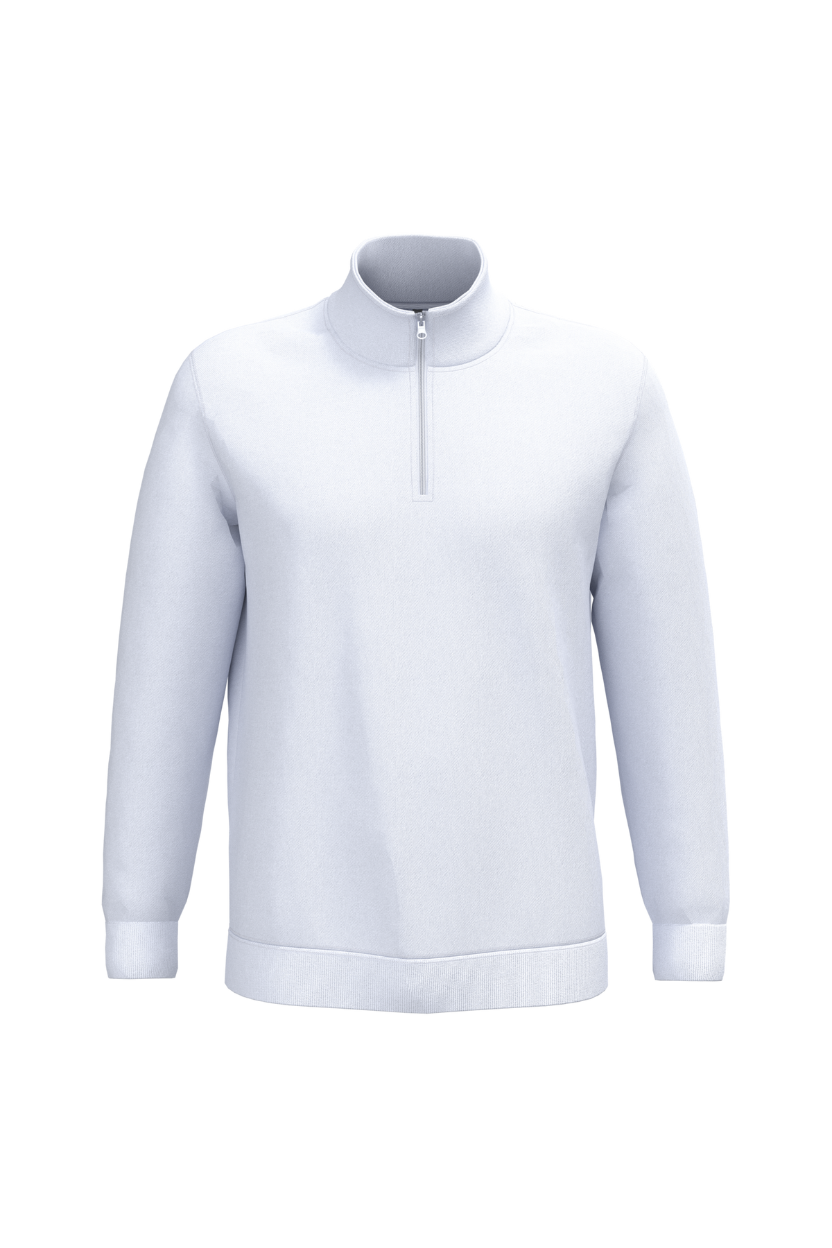 K478 - Sudadera 1/4 cremallera - White - frontal