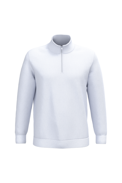 K478 - Sudadera 1/4 cremallera - White - frontal
