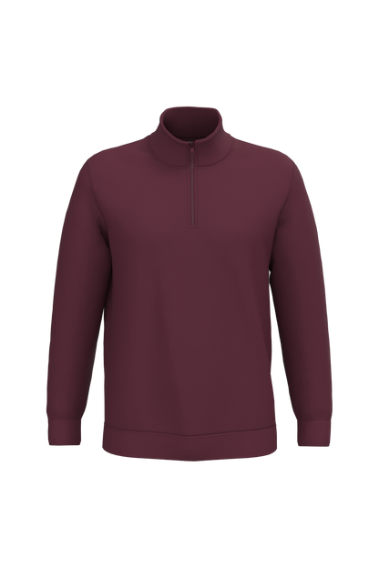 K478 - Sudadera 1/4 cremallera - Wine - frontal