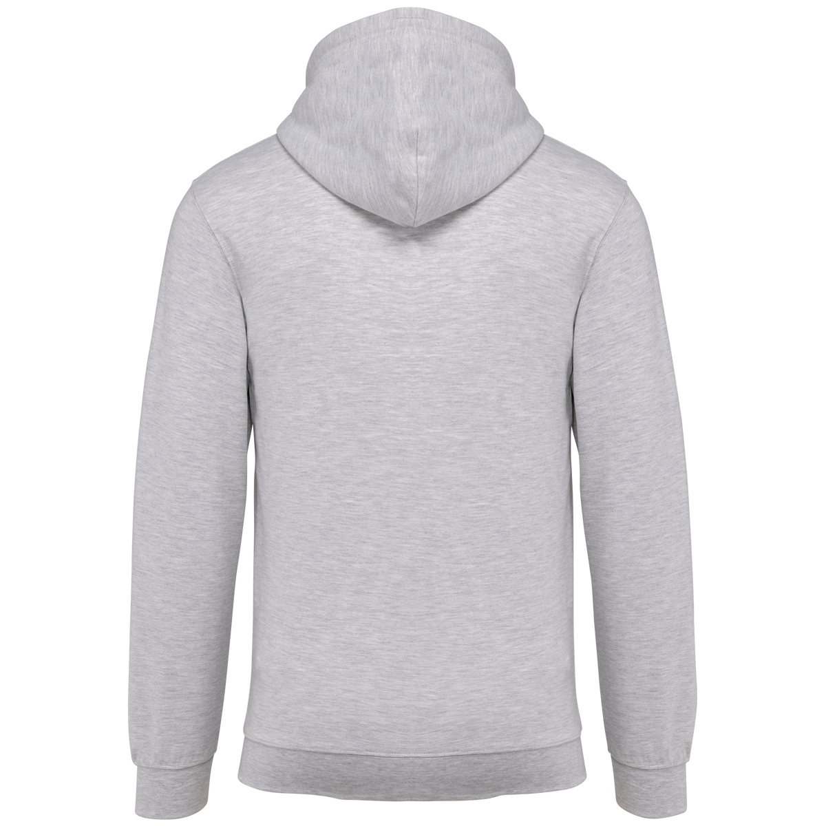 K479 - Sudadera capucha y cremallera unisex - Ash Heather - trasera