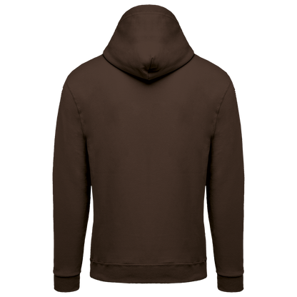 K479 - Sudadera capucha y cremallera unisex - Chocolate - trasera